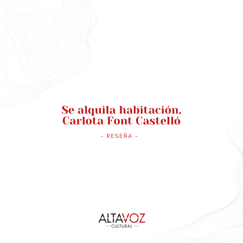 Se alquila habitación, Carlota Font Castelló